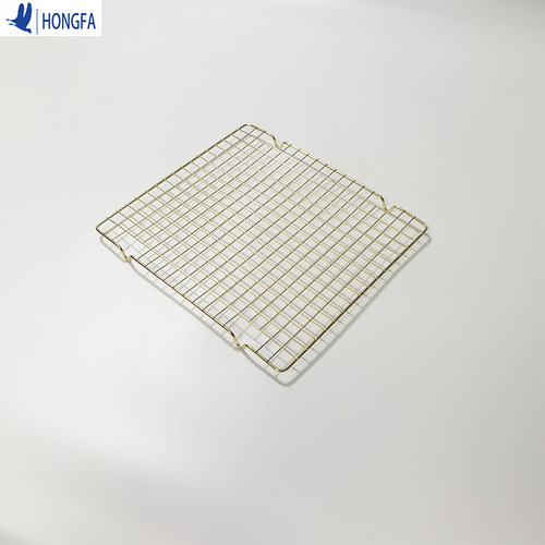 Rectangular iron non-stick bread drying net pink large cake cooling rack baking tool