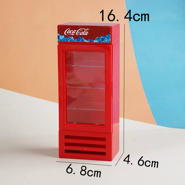 Red refrigerator (send stickers, without drinks)