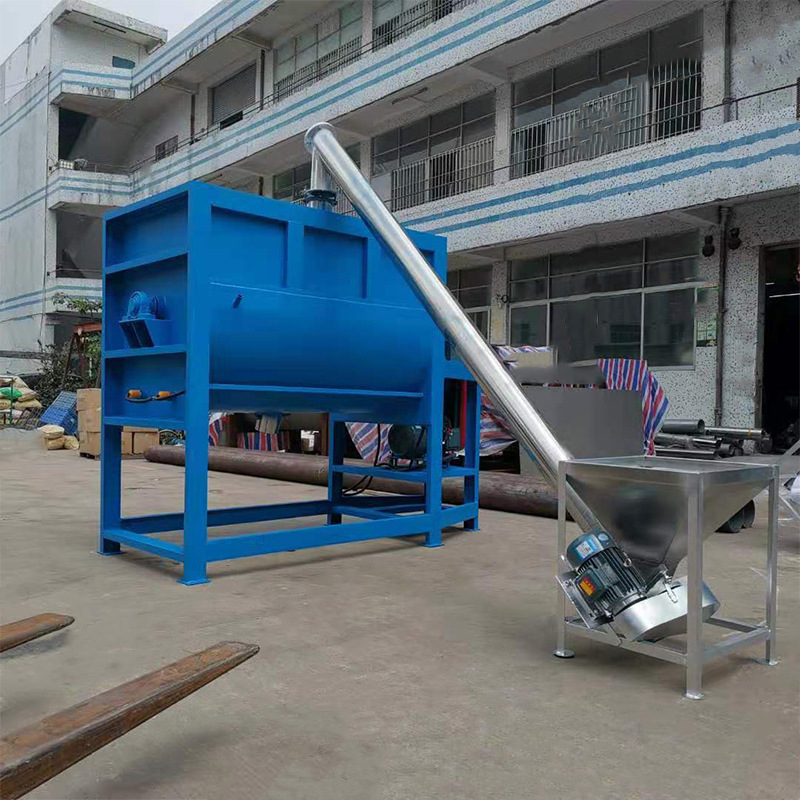 直供双螺带农药粉混合机棉花养殖土蘑菇有机化肥不锈钢卧式搅拌机