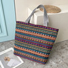 Fashionable ethnic shopping bag, capacious one-shoulder bag, wholesale, city style, ethnic style