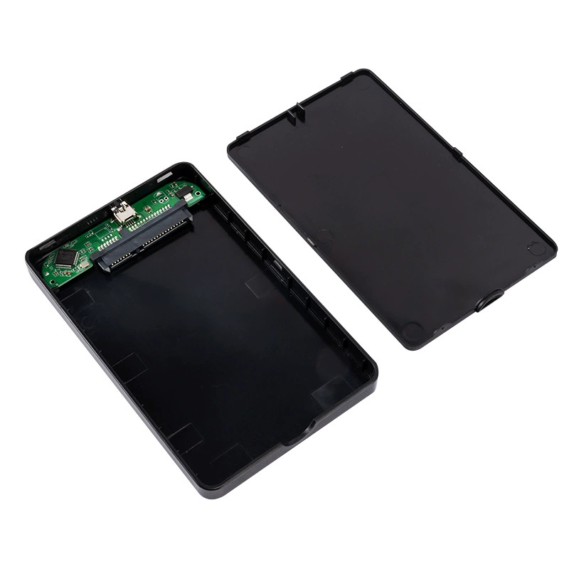 Коробка жесткого диска диаметром 2,5 дюйма, USB 2.0 к SATA, пластиковый мобильный корпус для жесткого диска, бесплатный инструмент, прямая продажа оптом