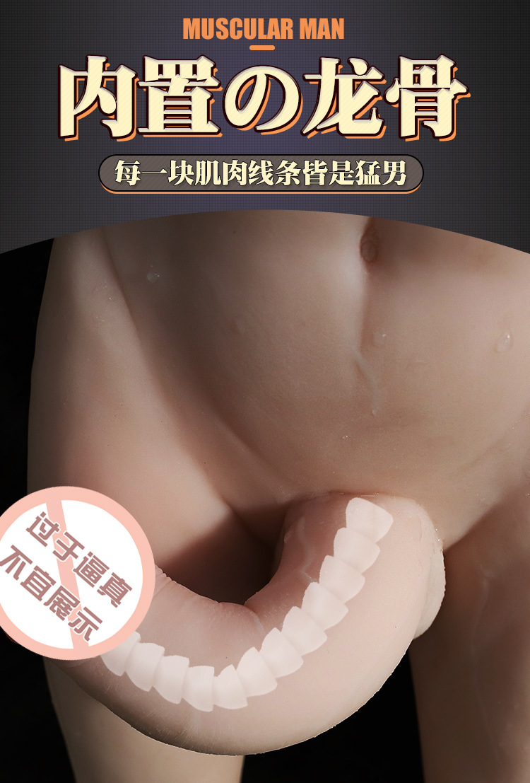 Realistic Male Doll for Women, TPE Adult Toy with Vaginal and Anal Mold — detail image 25