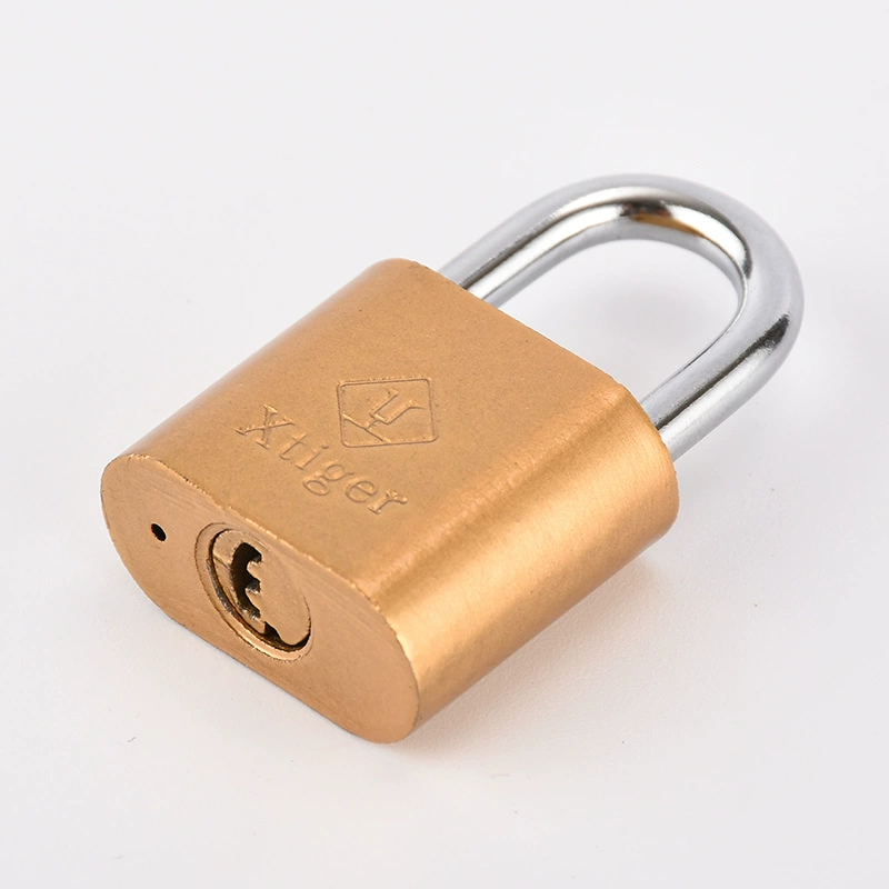 Large rounded corner atomic lock cabinet dormitory student door lock home crescent-shaped key imitation copper small lock lock