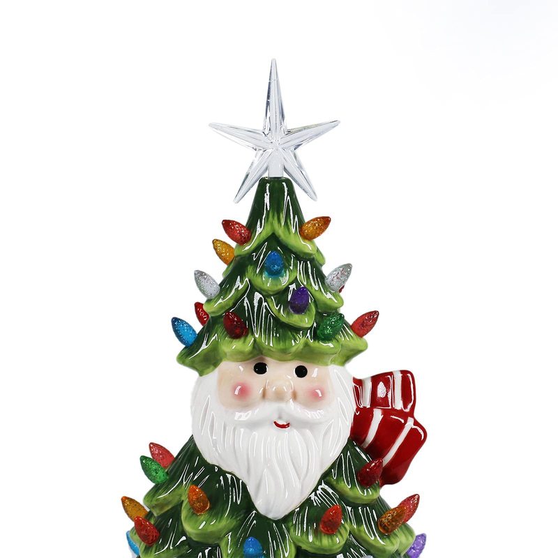 アマゾンクロスボーダー樹脂クリスマスツリーデスクトップクリスマスツリーライトイルミネーションサンタクロースクリスマスツリー装飾品|undefined