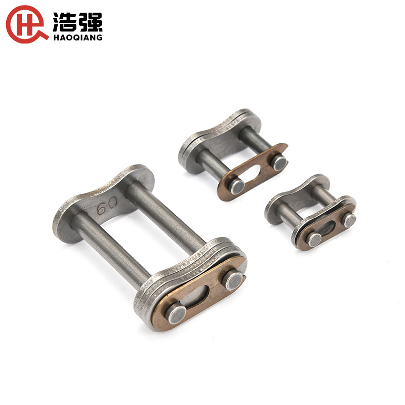 现货2分3分4分5分1寸1.2寸2寸3寸国标宽腰链条接头单双排全扣半扣