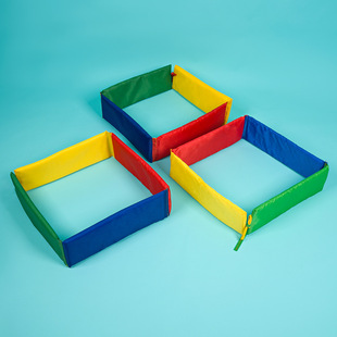Pull Back Frame Kindergarten Fun Body Intelligent Sensory Training Equipment Kidsren's Outdoor Jumping Grids Drilling Game Props