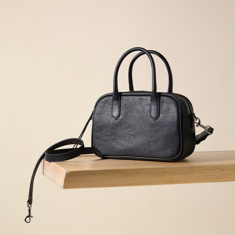 Cross-Border First-Layer Cowhide Women's Bag, Boston Handbag, Wallet, Shoulder Bag, Crossbody Bag, Underarm Bag, National Trend Style Bag