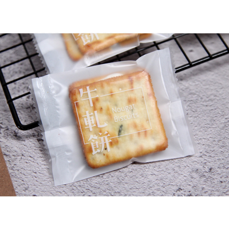 반투명 흰색 배경 눈송이 크리스피 백 7*10 100개