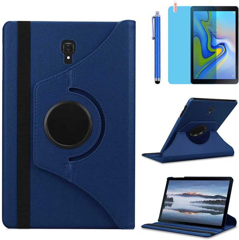 Suitable for Samsung Galaxy Tab a 10.5 Tablet Leather Case T590T595 Rotating Protective Case with Magnetic Suction