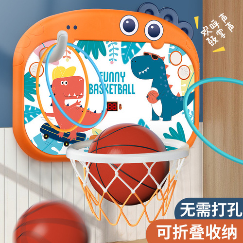 Children's Liftable Basketball Rack Infant and Toddler Ball Shooting Toy 5 Baby Indoor 4 Hanging Basketball Rim 1-2 Years Old 3