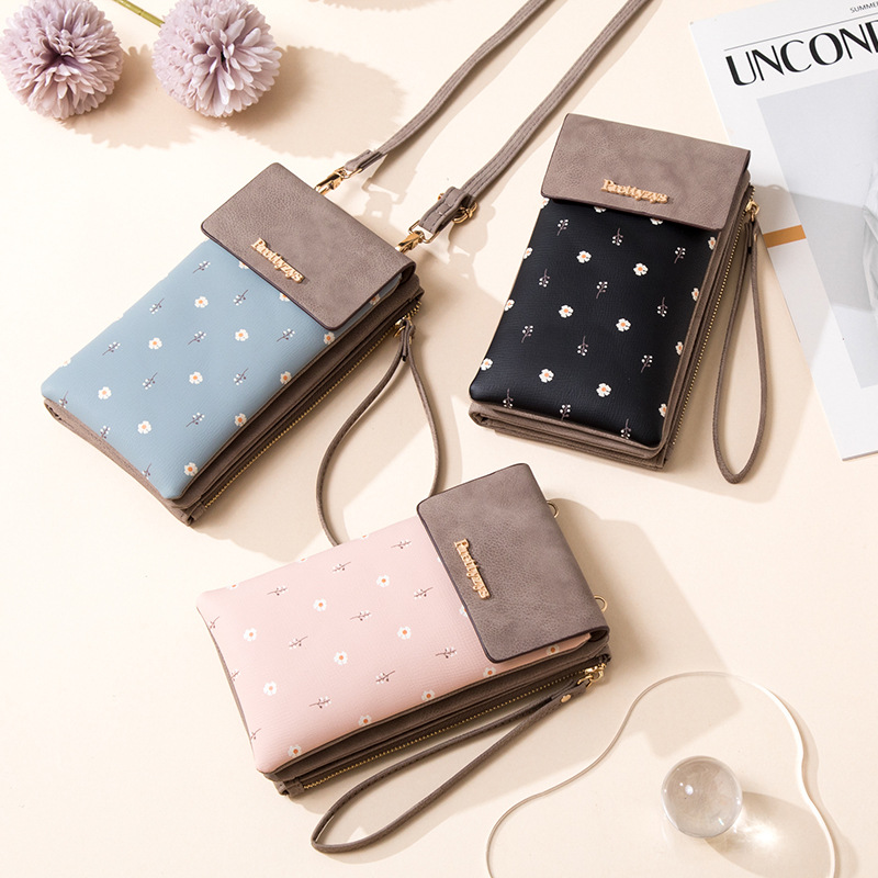 Sac De Téléphone Portable Huo Po, Sac De Gros Pour 2023 Avec Impression Pu Vertical Multifonctionnel | Sac À Bandoulière Pour Femmes display picture 2