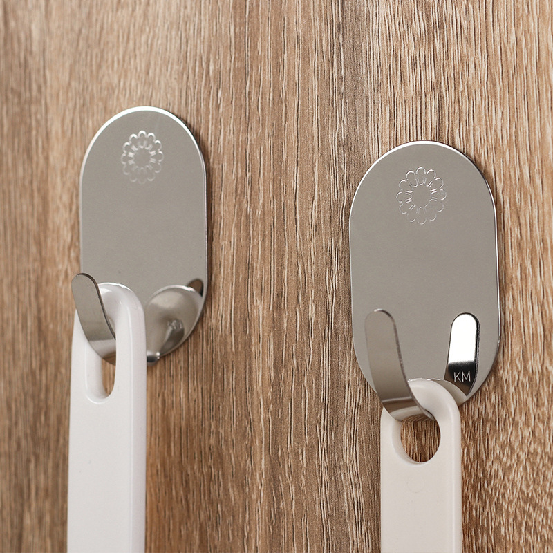 Japan km.574.Medium egg-shaped stainless steel hook plate electroplated hook 3 Pack