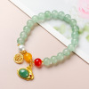 Protective amulet jade, small design bracelet for St. Valentine's Day, for luck, Birthday gift