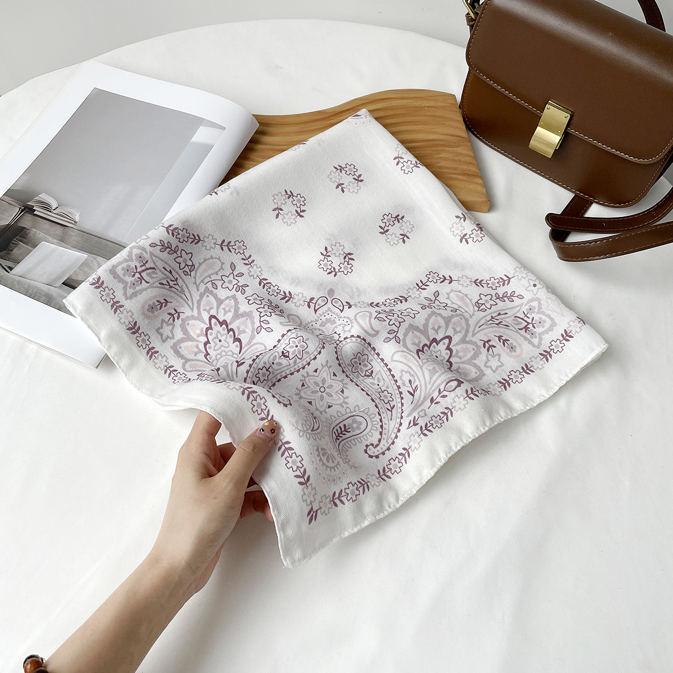 Rz6576-taro purple / 68*68cm