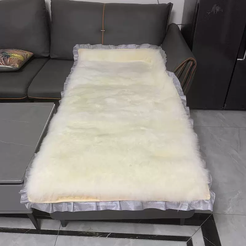 澳洲羊毛单人床褥冬季保暖加厚长毛羊毛毯皮毛一体垫防潮加厚保暖