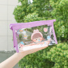 Cartoon transparent capacious high quality pencil case, Japanese cosmetic bag for elementary school students, for secondary school, suitable for teen