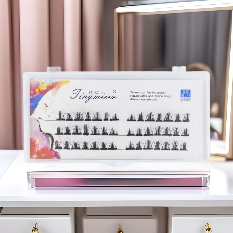 Ting Mei Er L01 Segmented False Eyelashes Devil Cartoon Eyelashes Reuse cos Self-grafting Eyelashes