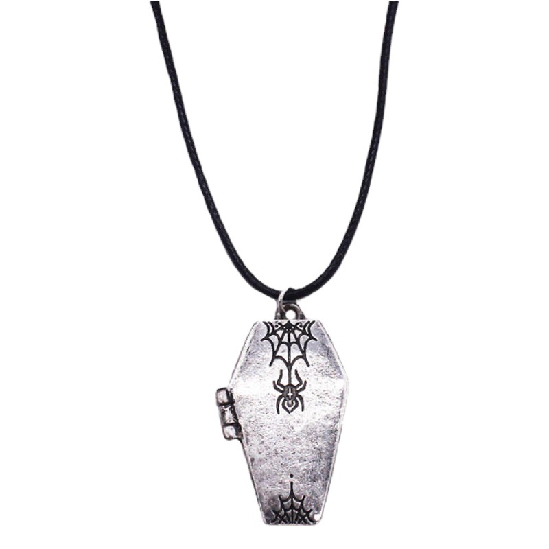 Europe and the United States cross-border dark Goth lovers jewelry wholesale cross ancient silver official ring necklace
