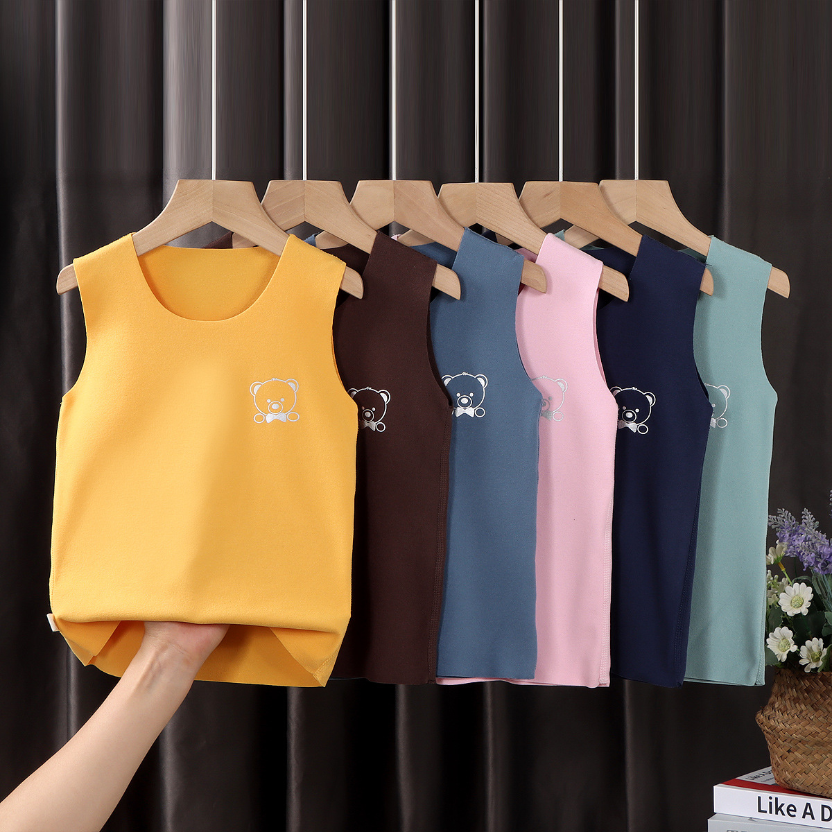 Chaleco térmico para bebé con protección para el vientre, chaleco sin costuras de forro polar de doble cara para niños, chaqueta sin mangas cálida para bebés, chaleco cálido sin costuras.