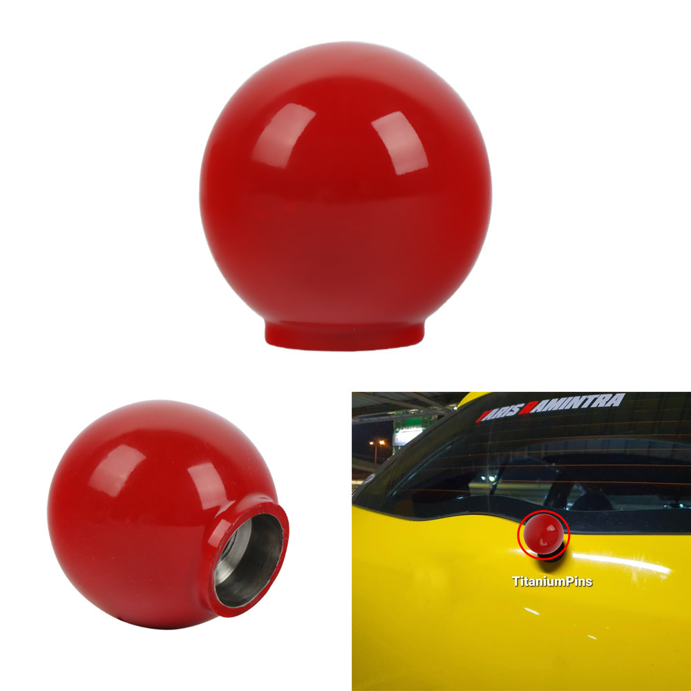 Cross-Border Hot-Selling Stainless Steel Large and Small Grilled Blue Colorful Wiper Balls Car Modified Wiper Balls Universal Auto Parts Decoration