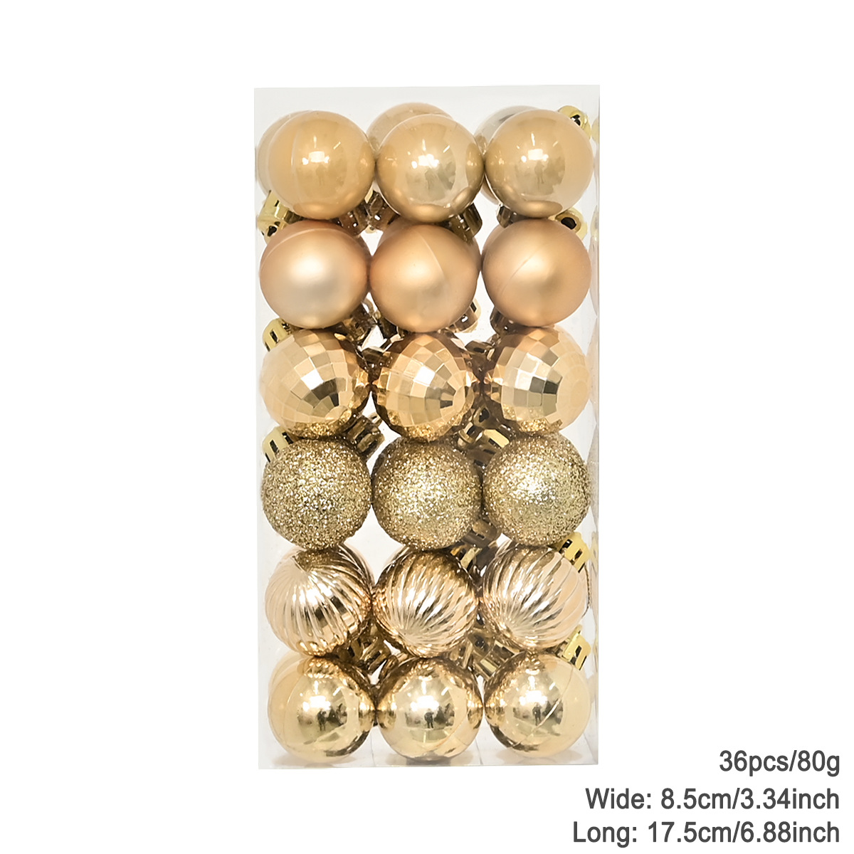 Transfronteriza decoraciones de Navidad Bola de galvanoplastia árbol de Navidad colgante bola decorativa bola colgante 3cm-36pvs BOLA DE Navidad