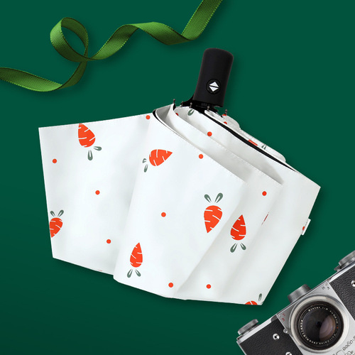 New fully automatic manual fruit pattern sun protection umbrella sunshade sun umbrella for women wholesale advertising umbrella with printed logo
