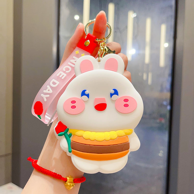 꽃 토끼-다크 브라운