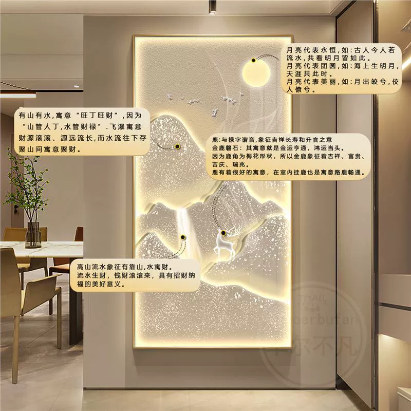 Sansui, modern sconce for corridor, light luxury style, high-quality style