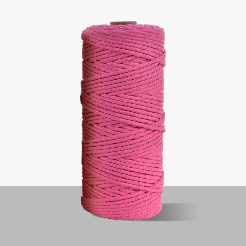 3mm cuerda de algodón colorido diy hecho a mano 4mm cuerda de tapiz cuerda tejida 5mm regalo cuerda de algodón decorativa cuerda de sombrero al por mayor