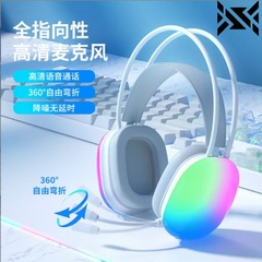 クロスボーダー爆発S-23の新型ヘッドセットの線制御のまぶしいledランプの効果のコンピュータのステレオのイヤホン