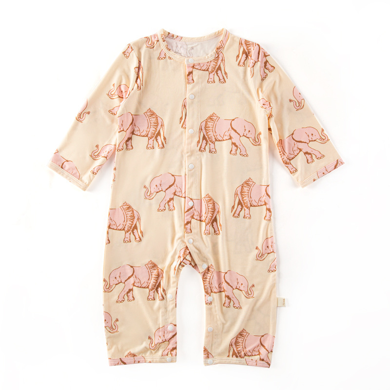 2023 nuevo mono del bebé del verano del bebé mameluco de bambú de algodón de manga larga ropa delgada ropa de aire acondicionado