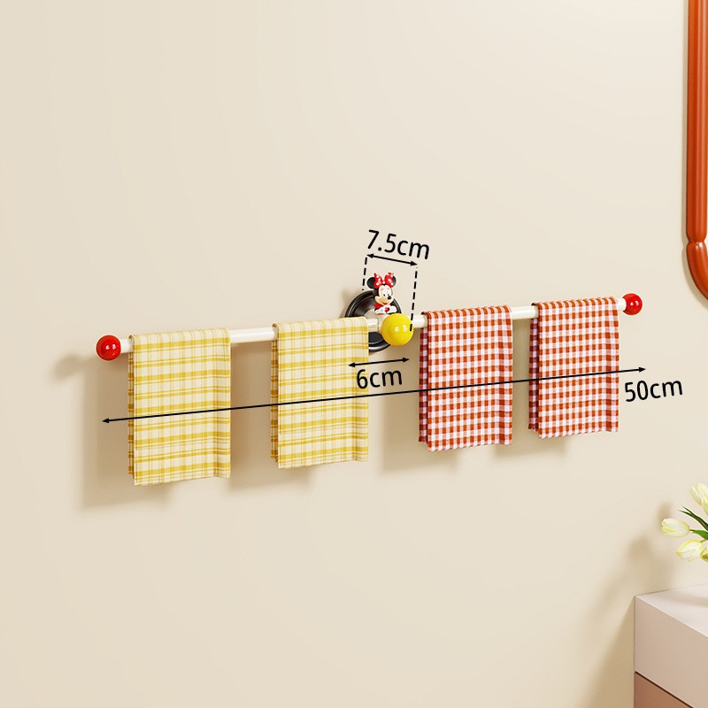 Toallero de Pared de Acero al Carbono Sin Perforación para Baño image 11