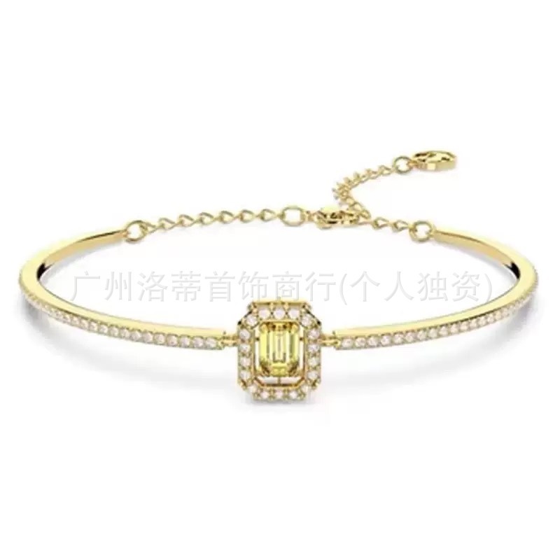 施家高版本恶魔之眼手镯采用施华洛元素世奇灵动方糖天鹅手链女环|undefined