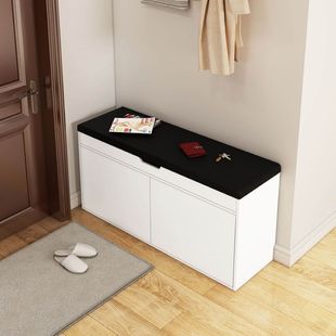 Shoe-Changing Stool Can Be Flip-Top Door Shoe Cabinet and Stool Integrated Simple Shoe Rack Can Sit on the Door and Wear Shoe Stool
