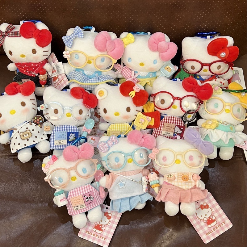 网红爆款kitty换装HelloKitty正版钥匙扣装饰少女感可爱风挂件|undefined