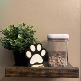 Wooden Paw Print Ornament Animal Lover Gift Decoration Customized Wooden Animal Ornament