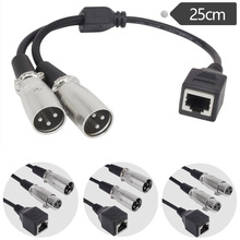 RJ45 to XLR Male+Female rj45ĸ�D���zĸ+���z��һ�ֶ���