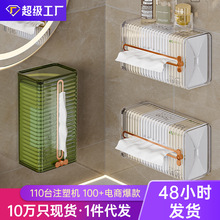卫生间纸巾盒创意轻奢抽纸盒卫浴家用厨房收纳免打孔洗手间悬挂式