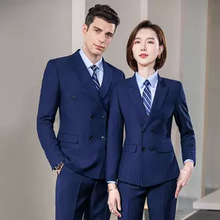男女商务西装高级正装通勤上班工作面试白领西服4S店经理职业套装