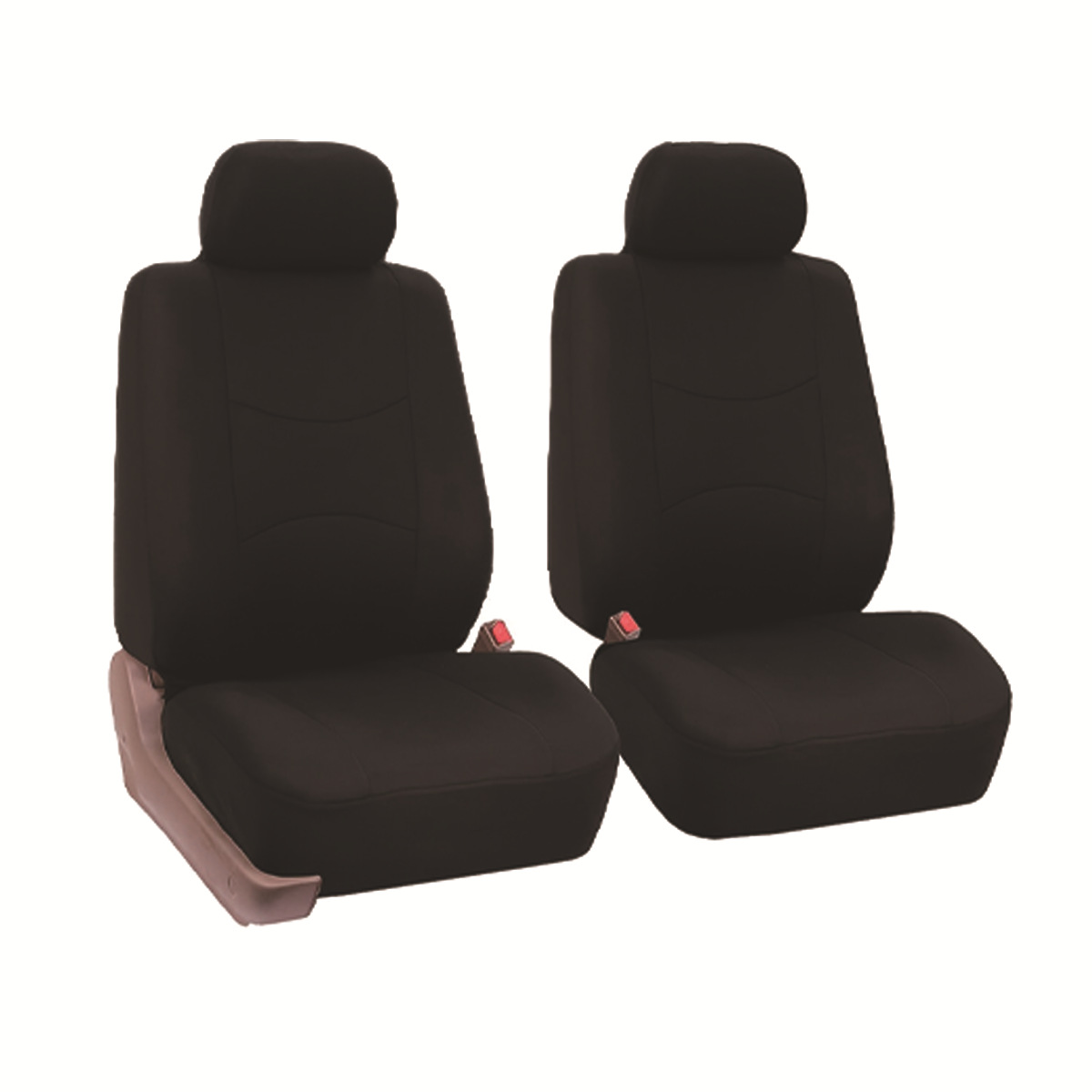 Fundas universales de tela para asientos de coche, superventas transfronterizas, diseño sencillo con bloques de color, fundas de cojín suaves y cómodas al por mayor.