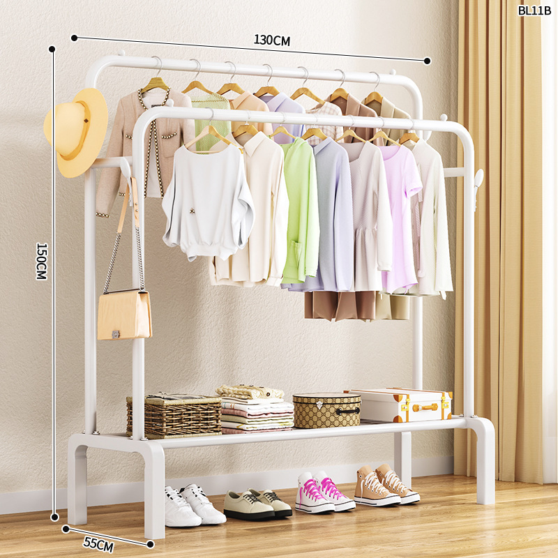 130 화이트 [업그레이드된 더블폴] 더블 행잉옷