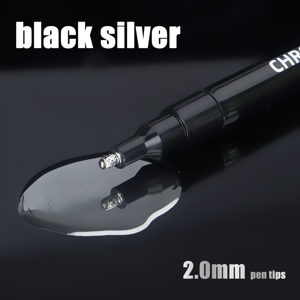 Espejo de color metálico cromado lápiz de pintura brillante modelo diy pintura reposición de color lápiz impermeable al por mayor