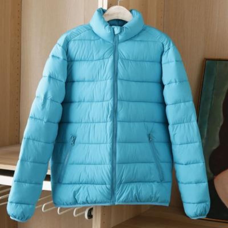 轻薄羽绒棉服女短款2021新韩版时尚气质薄款小棉i秋冬潮立领棉袄