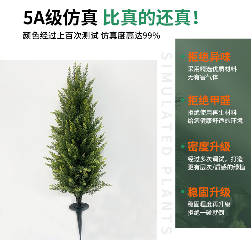 模擬松、杉、大型緑の植物、鉢植え、小さな香りのよい松、崖松、クリスマス植物の装飾、造園ツリーの装飾品|undefined