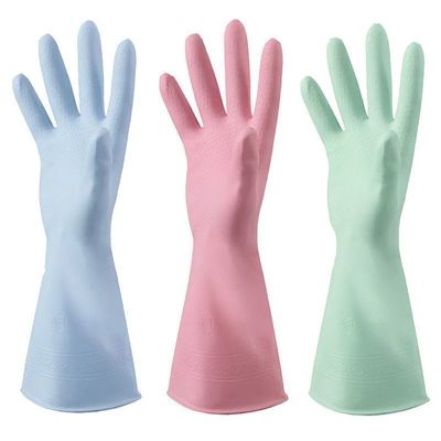Housework glove Dishwasher men and women thickening durable summer kitchen clothes rubber Thin section clean glove Manufactor