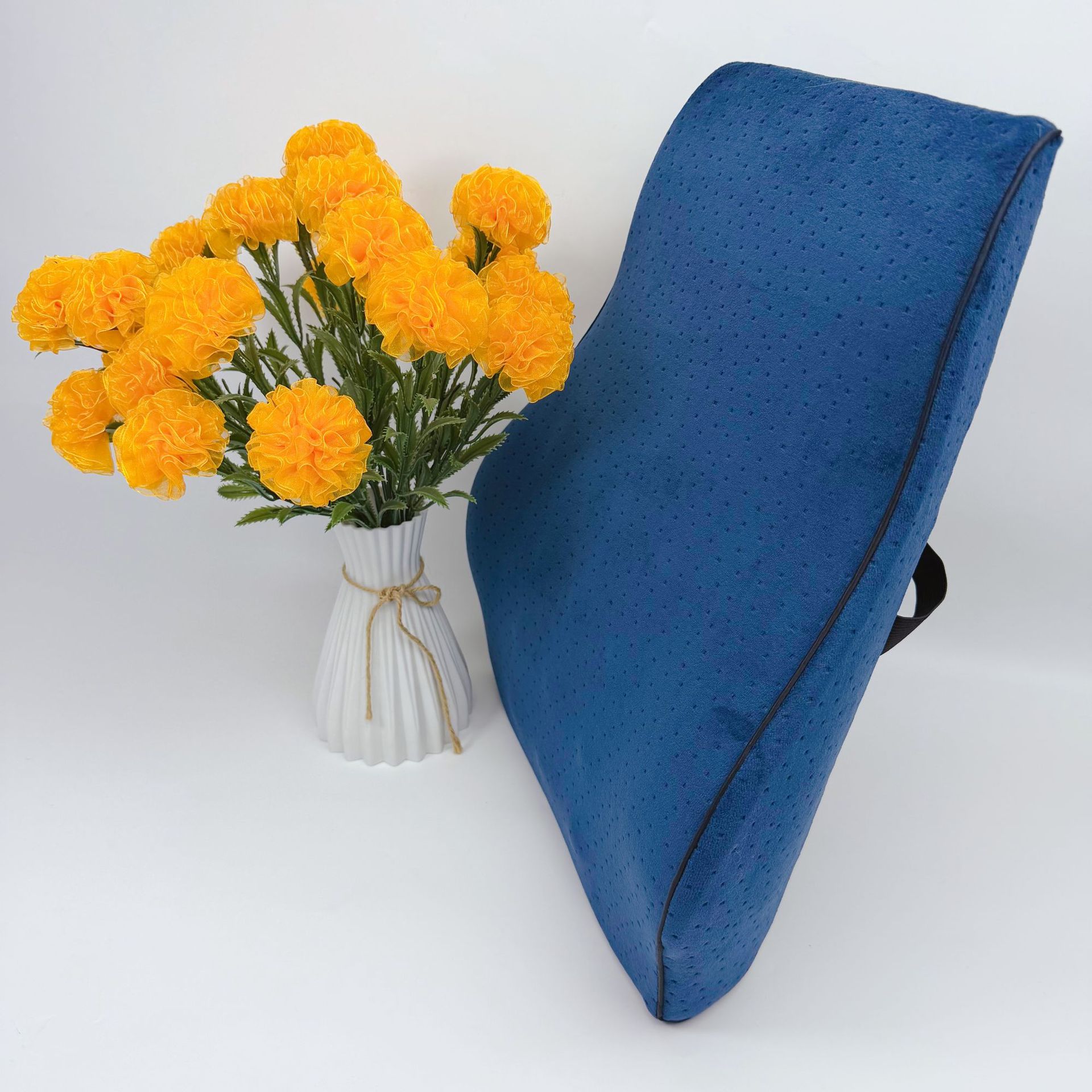 Car Lumbar Support Car Seat Back Cushion Memory Foam Lumbar Support Lumbar Cushion Pillow Four-Season Sponge Lumbar Pillow