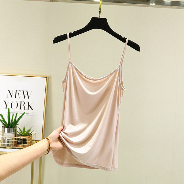 Summer sexy base short tank top with a round collar sleevless