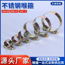 厂家供应铁镀锌欧式卡箍 加宽加厚强力喉箍抱箍 重型管夹抱箍紧箍