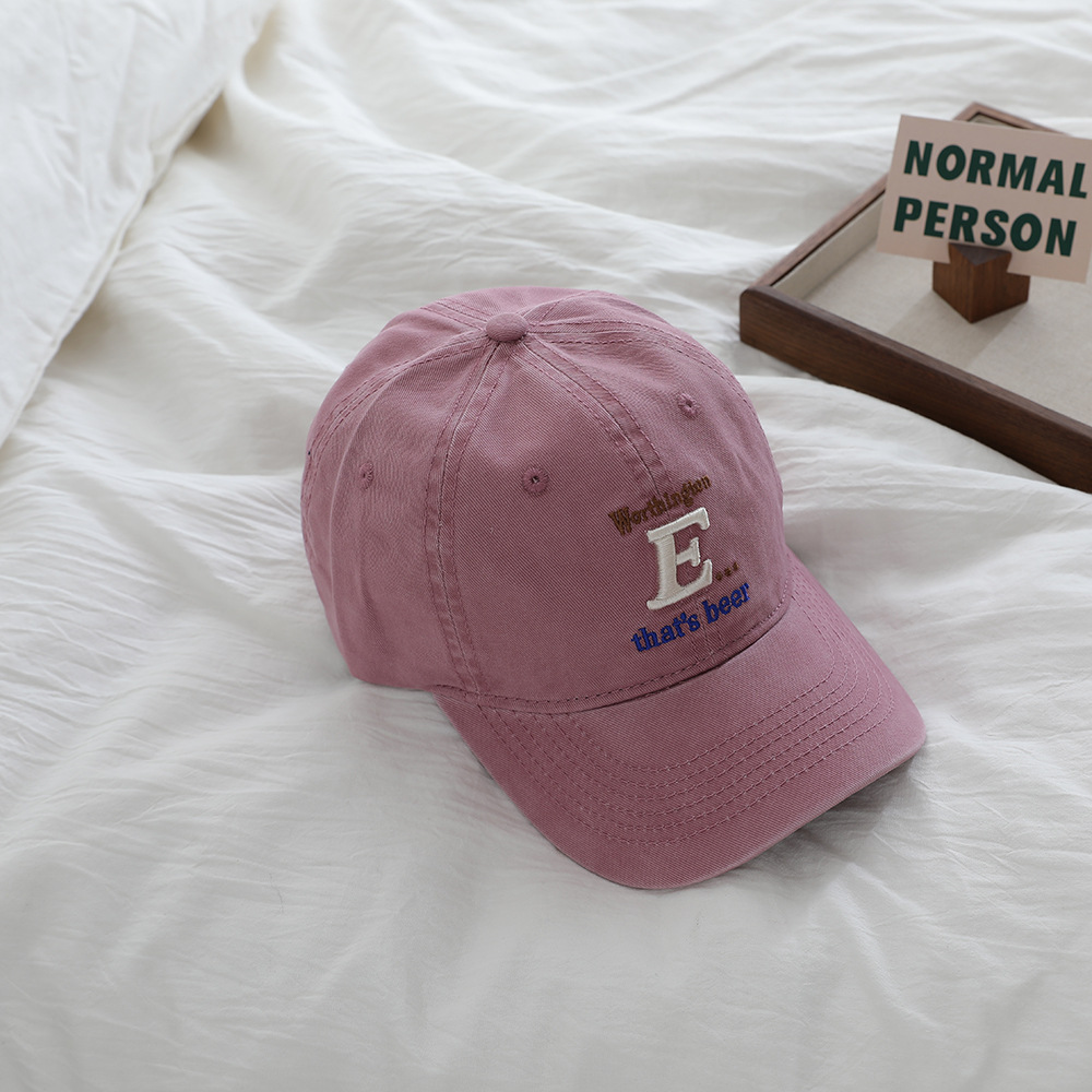 Sombreras infantiles coreanas bordadas letras extranjeras para niños y niñas sombreros de béisbol de sombra casuales generales