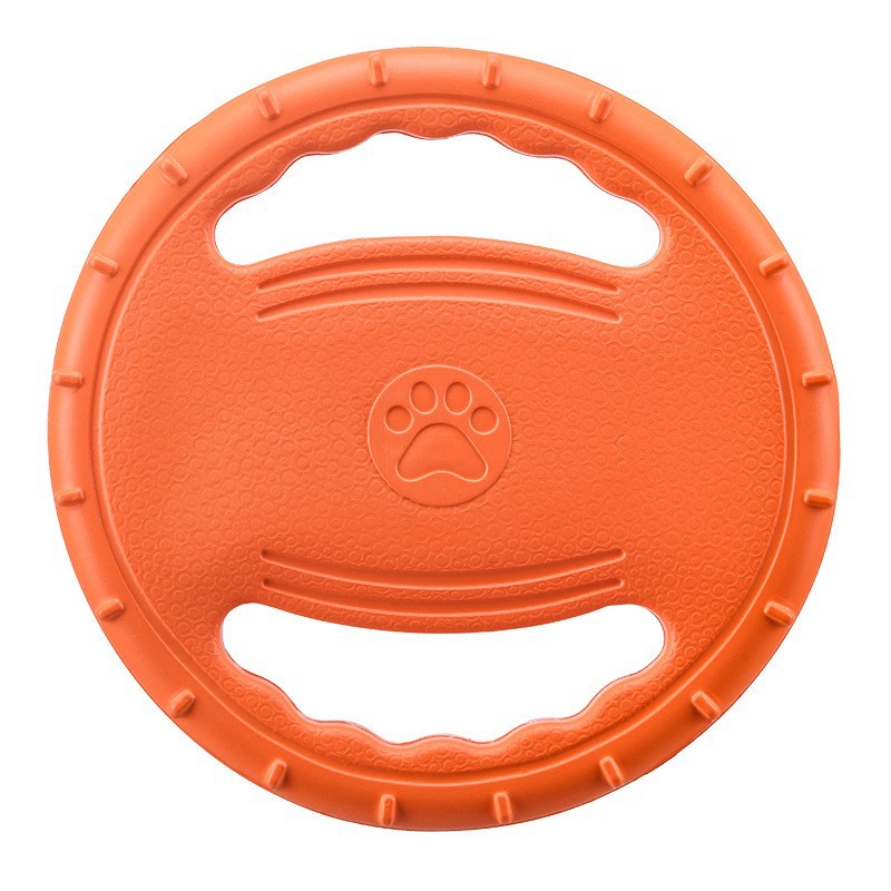 Juguete para mascotas EVA, frisbee con pestaña para perros y gatos, suministros para mascotas duraderos y entretenidos.